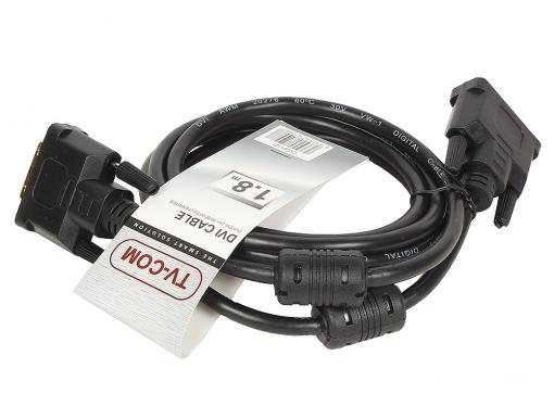 Кабель DVI-D Dual link 25M/25M, экран, феррит.кольца, 1.8м TV-COM (CG441D-1.8M)