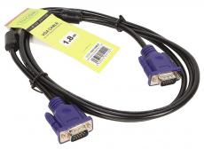 Кабель соединительный SVGA (15M/M) 1,8m 2 фильтра TV-COM (QCG120H-1.8M)