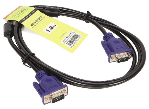 Кабель соединительный SVGA (15M/M) 1,8m 2 фильтра TV-COM (QCG120H-1.8M)