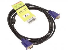 Кабель соединительный SVGA (15M/M) 3m 2 фильтра TV-COM (QCG120H-3M)