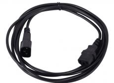 Кабель монитор - компьютер (UPS - устройство) 220V 3м,  Telecom (TP020-IEC320-C13/C14-3.0-BK)