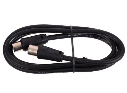 Кабель Belsis BL1080 (ТВ вилка - ТВ розетка, антенный, 1 м.)