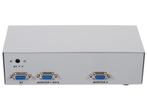 Сплиттер(разветвитель) Gembird VGA 1 -2 Multi Splitter GVS122 HD15F/2x15F, 1комп.-2 монитора