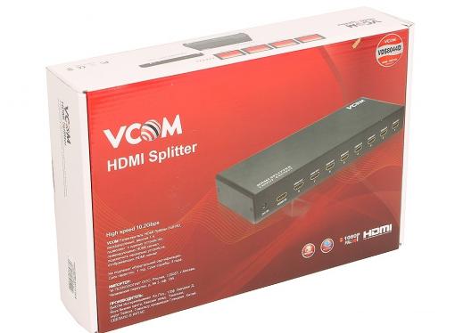 Разветвитель HDMI Spliitter 1=)4 3D Full-HD VCOM 1.4v [VDS8040D] каскадируемый сплиттер на 4 монитора/телевизора