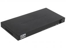 Разветвитель HDMI Splitter Orient HSP0108, 1-8, HDMI 1.4/3D, HDTV1080p/1080i/720p, HDCP1.2, внешний БП 5В/3A, метал.корпус