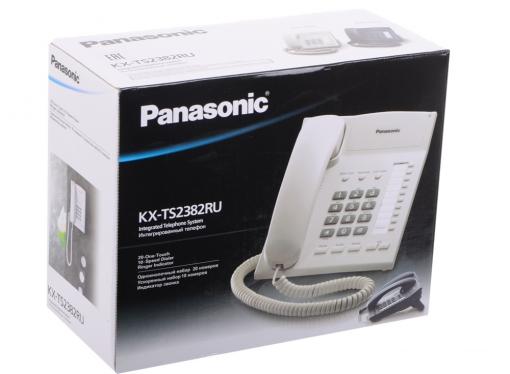 Телефон Panasonic KX-TS2382RUB Спикер, память 20