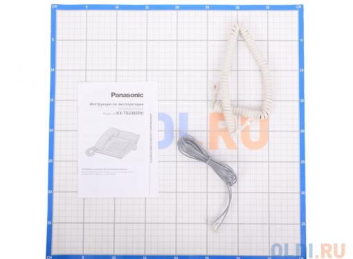Телефон Panasonic KX-TS2382RUW Спикер, память 20