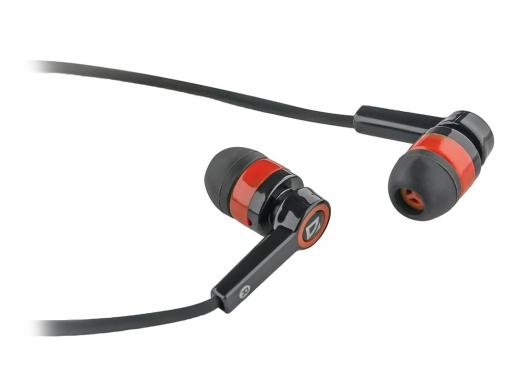 Гарнитура Defender Pulse-420 Black/red 4-пин 3,5 мм jack, кабель-1,2м