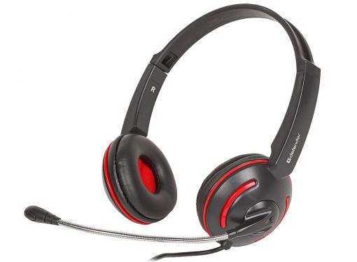 Гарнитура Defender Aura-115  черный, кабель 2 м