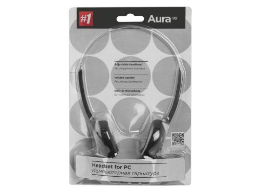 Гарнитура Defender Aura 99 черный (кабель 1.8м)