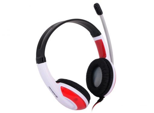 Гарнитура Defender Warhead G-120 бело-красный 2м