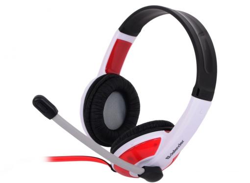 Гарнитура Defender Warhead G-120 бело-красный 2м