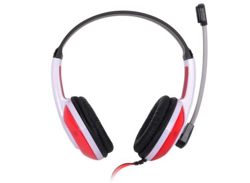 Гарнитура Defender Warhead G-120 бело-красный 2м