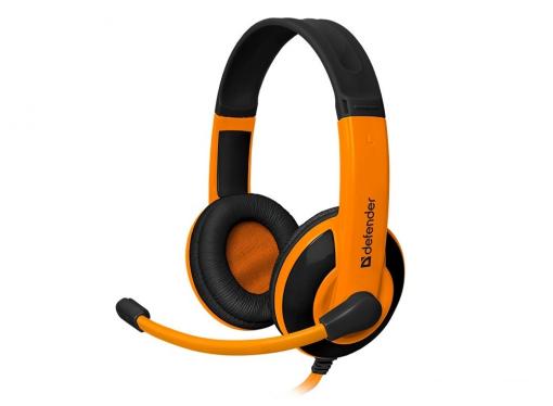Гарнитура Defender Warhead G-120 черно-оранжевый 2м