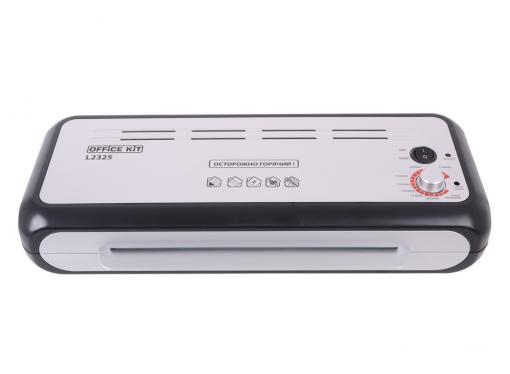 Ламинатор Office Kit L2325 A4 2х250 (пленка 60-250мкм) 37,5см/мин, 4 вала, холодн.лам., лам.фото, ABS система разжатия валов, плавная регулировка t
