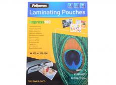 Плёнка для ламинирования Fellowes A4 (53511) 216x303 мм, 100 мкм, глянцевая, 100 шт.