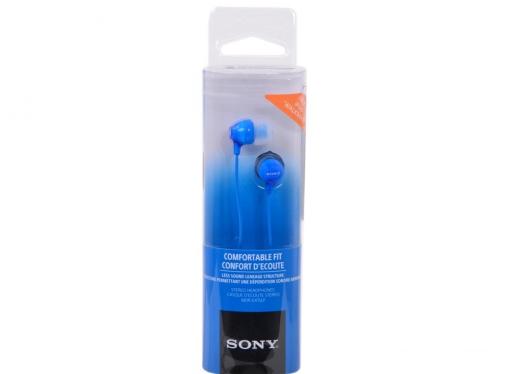 Наушники SONY MDR-EX15LPLI вкладыши, цвет синий