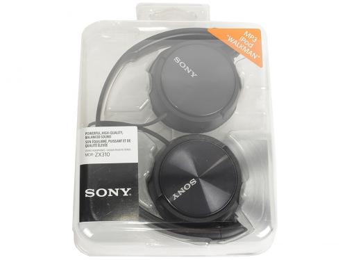 Наушники SONY MDR-ZX310B накладные, цвет черный