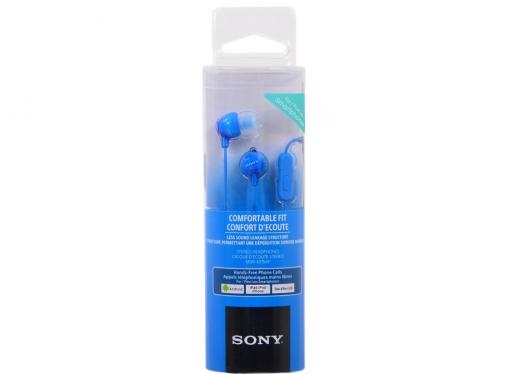 Гарнитура SONY MDR-EX15APLI вкладыши, цвет синий
