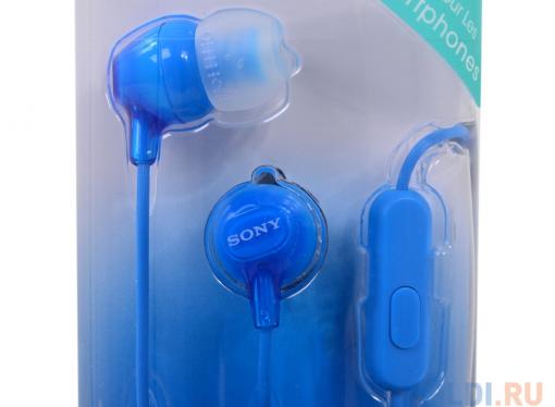 Гарнитура SONY MDR-EX15APLI вкладыши, цвет синий