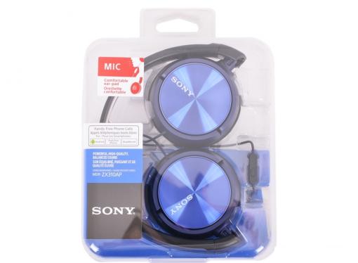 Наушники SONY MDR-ZX310AP Blue накладные