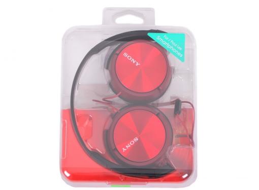 Наушники SONY MDR-ZX310APR Red накладные