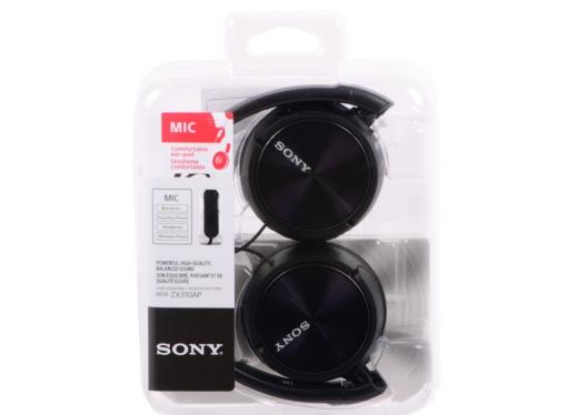 Наушники SONY MDR-ZX310APB black накладные