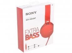 Наушники SONY MDR-XB550APR.E красный