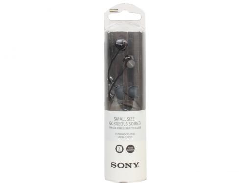Наушники SONY EX155 вкладыши, цвет черный