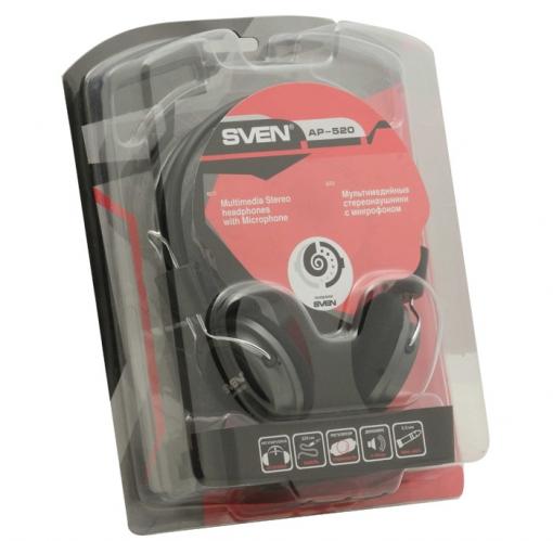 Гарнитура SVEN AP-520 с регулятором громкости
