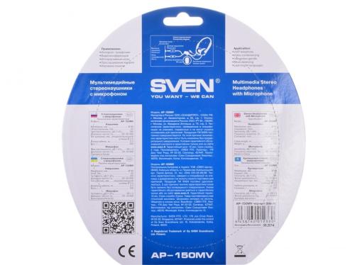 Гарнитура SVEN AP-150MV, черный