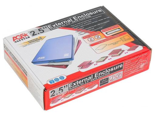 Мобил рек AgeStar 3UB2O1 (BLACK)   алюминий, USB 3.0   для 2.5