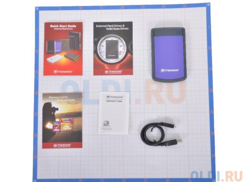 Внешний жесткий диск Transcend StoreJet 25H3P 1Tb Purple (TS1TSJ25H3P)