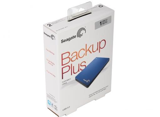 Внешний жесткий диск Seagate Backup Plus Slim 1Tb Blue (STDR10002020)