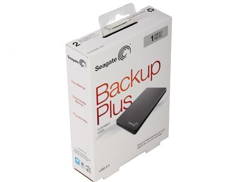 Внешний жесткий диск Seagate Backup Plus Slim 1Tb Silver (STDR1000201)