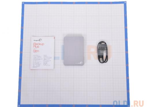 Внешний жесткий диск Seagate Backup Plus Slim 2Tb Silver (STDR2000201)