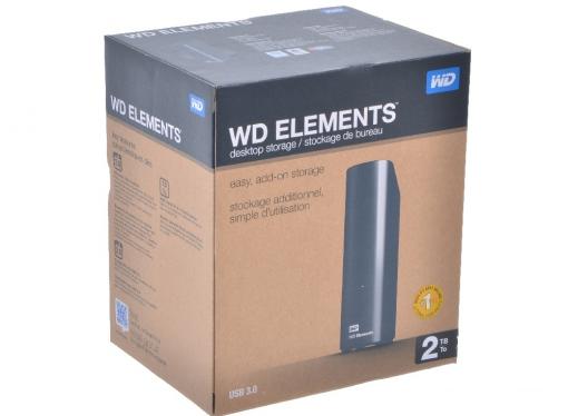 Внешний жесткий диск WD Elements Desktop 2Tb Black (WDBWLG0020HBK-EESN)