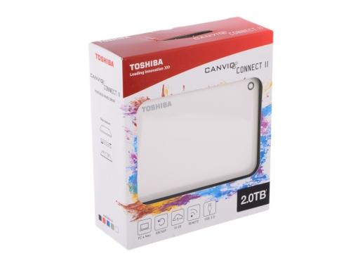 Внешний жесткий диск Toshiba Canvio Connect II 2Tb White (HDTC820EW3CA)