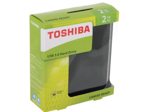 Внешний жесткий диск Toshiba Canvio Ready 2Tb Black (HDTP220EK3CA)