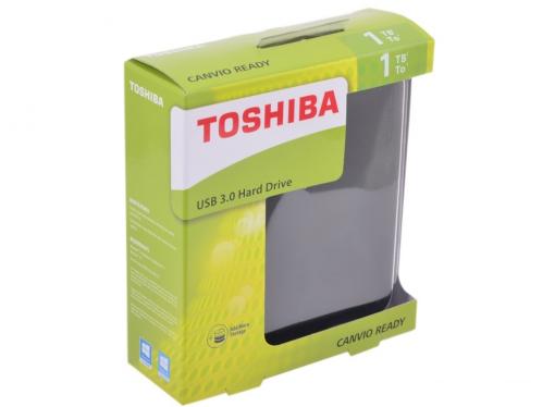 Внешний жесткий диск Toshiba Canvio Ready 1Tb Black (HDTP210EK3AA)