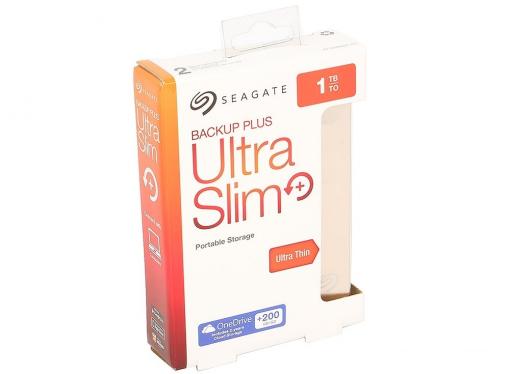 Внешний жесткий диск Seagate Backup Plus Ultra Slim 1Tb Gold (STEH1000201)