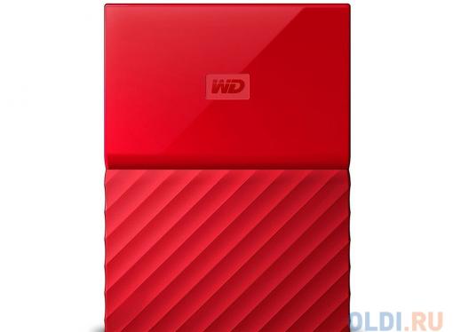 Внешний жесткий диск WD My Passport 1Tb Red (WDBBEX0010BRD-EEUE)