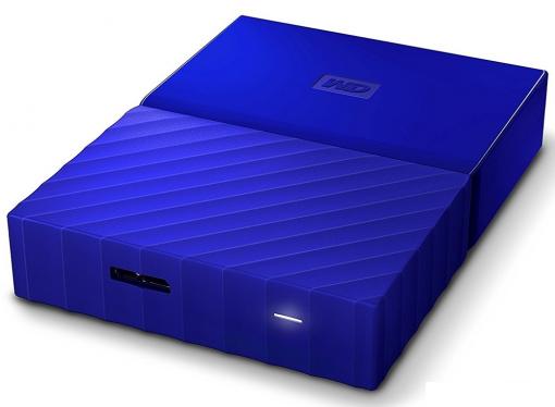 Внешний жесткий диск WD My Passport 4Tb Blue (WDBUAX0040BBL-EEUE)
