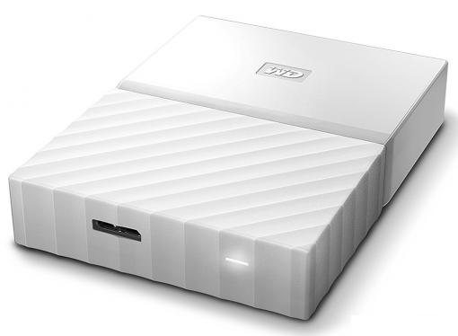 Внешний жесткий диск WD My Passport 4Tb White (WDBUAX0040BWT-EEUE)