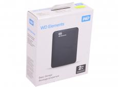 Внешний жесткий диск WD Elements Portable 2Tb Black (WDBU6Y0020BBK-WESN)