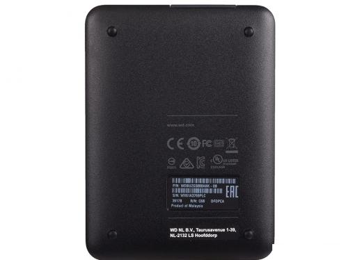 Внешний жесткий диск WD Elements Portable 500Gb Black (WDBUZG5000ABK-WESN)