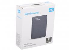 Внешний жесткий диск 1Tb WD WDBUZG0010BBK-WESN Elements Portable черный