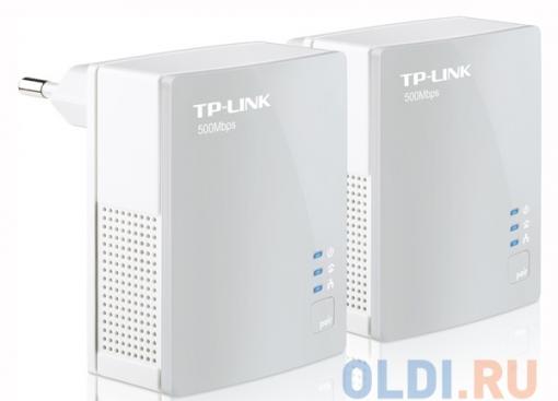 Адаптер TP-LINK TL-PA4010KIT AV500 Nano Powerline Ethernet Adapter, Ultra Compact Size, 500Mbps Powerline Datarate,  10/100Mbps Fast Ethernet