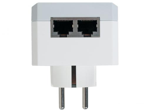 Адаптер TP-LINK TL-PA4020PKIT Базовый комплект адаптеров Powerline стандарта AV500 со встроенной розеткой