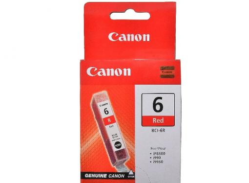 Чернильница Canon BCI-6R для BJС-8200/S900/9000/800//i560/i865/i905D/950/965/9100. Красный. 270 страниц.